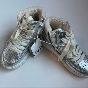 Zara fur lined sneakers